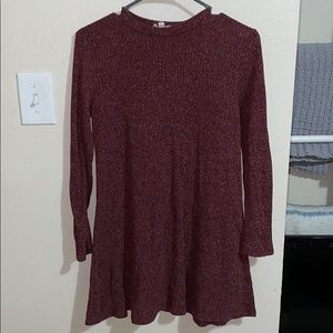 Maroon Sweater Dress